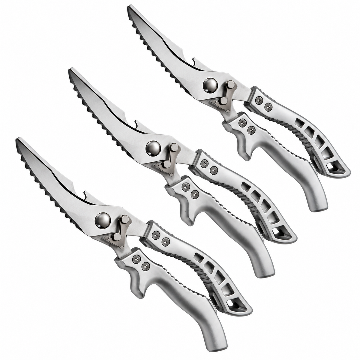 ✂️ 5-in-1 Kitchen Shears – Cut, Crack, Open & Scale With One Powerful Tool