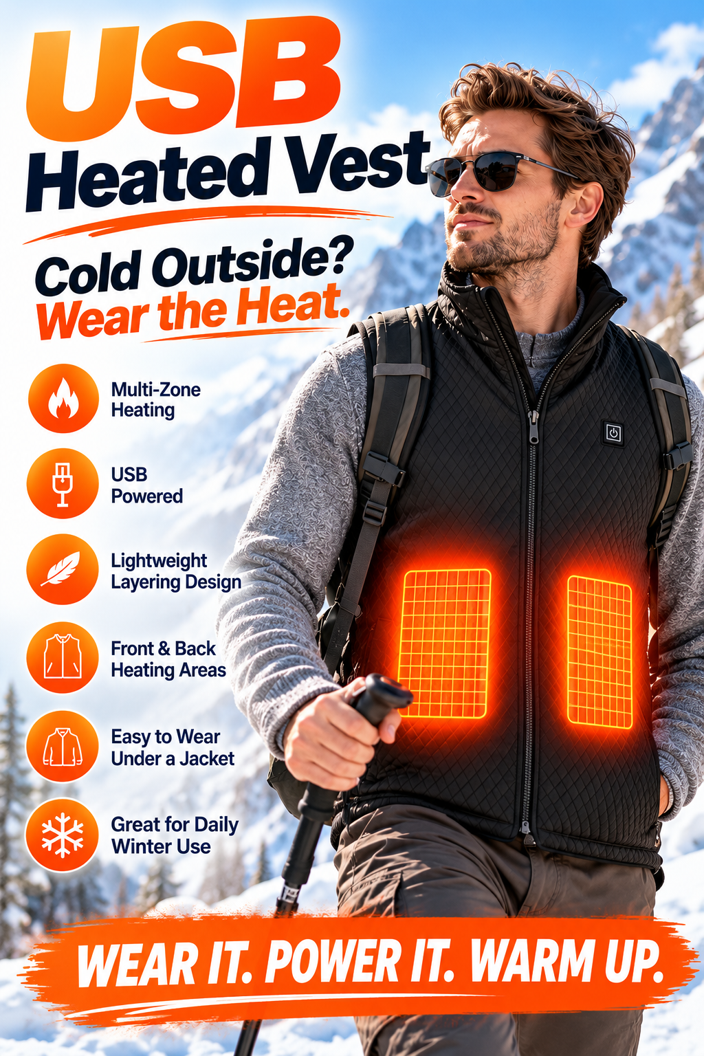 🧥 Lightweight Heated Vest for Winter