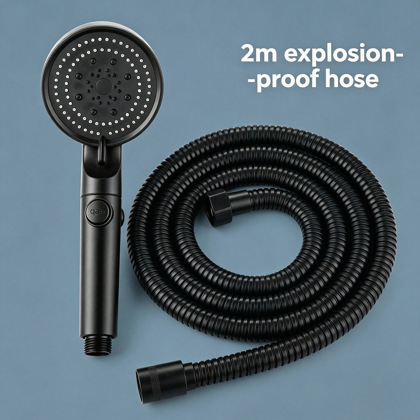 ✨ Limited Time 30% OFF💥Large Panel Pressure Boost Shower Head with 5 Spray Modes and 360° Rotation