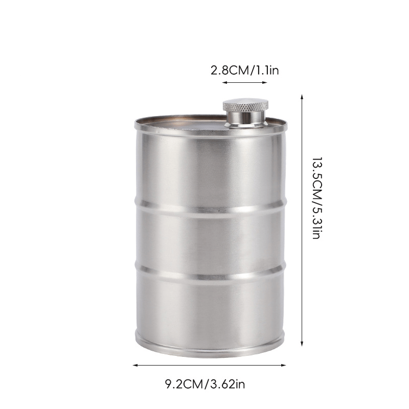 Oil Drum Anti-rust Leak-proof No Odor Portable Wine Storage🛢Food Grade Camping Whisky Flagon Wine Jug Camping Supplies