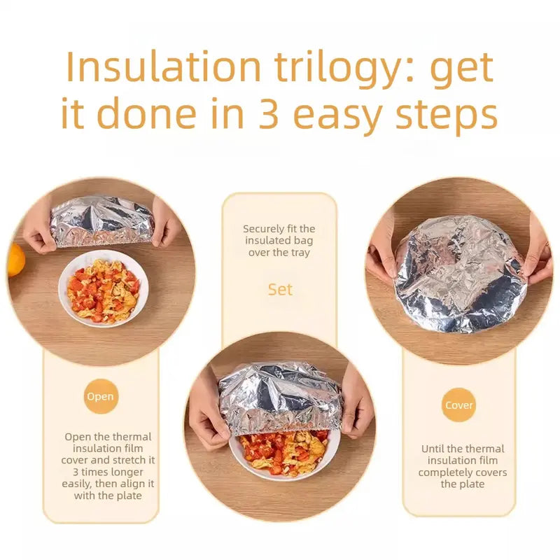 π²π₯ Home dining table & food container aluminum foil heat-retaining cover