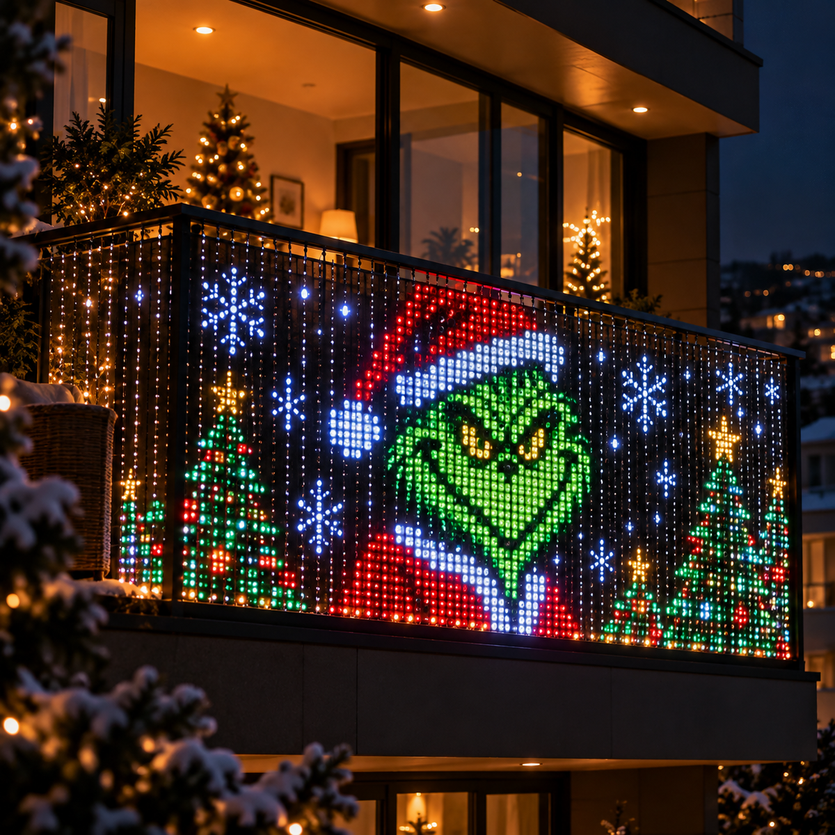 Smart Animated Christmas Balcony Lights