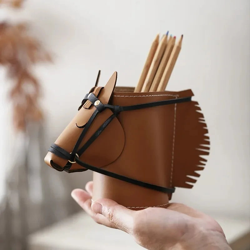 😩 BORING DESK? CLUTTERED DESK? 🐴✨ Turn Messy Into Organized! A Unique Horse Desk Organizer That Keeps Your Essentials TIDY, VISIBLE & WITHIN REACH.