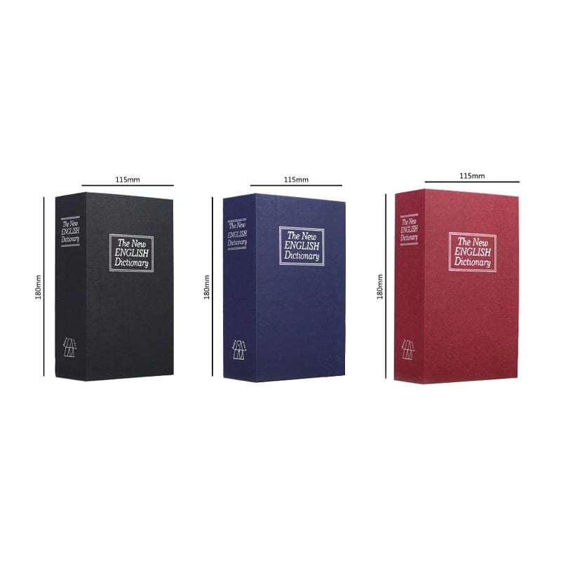 Book Shaped Security Lock Box