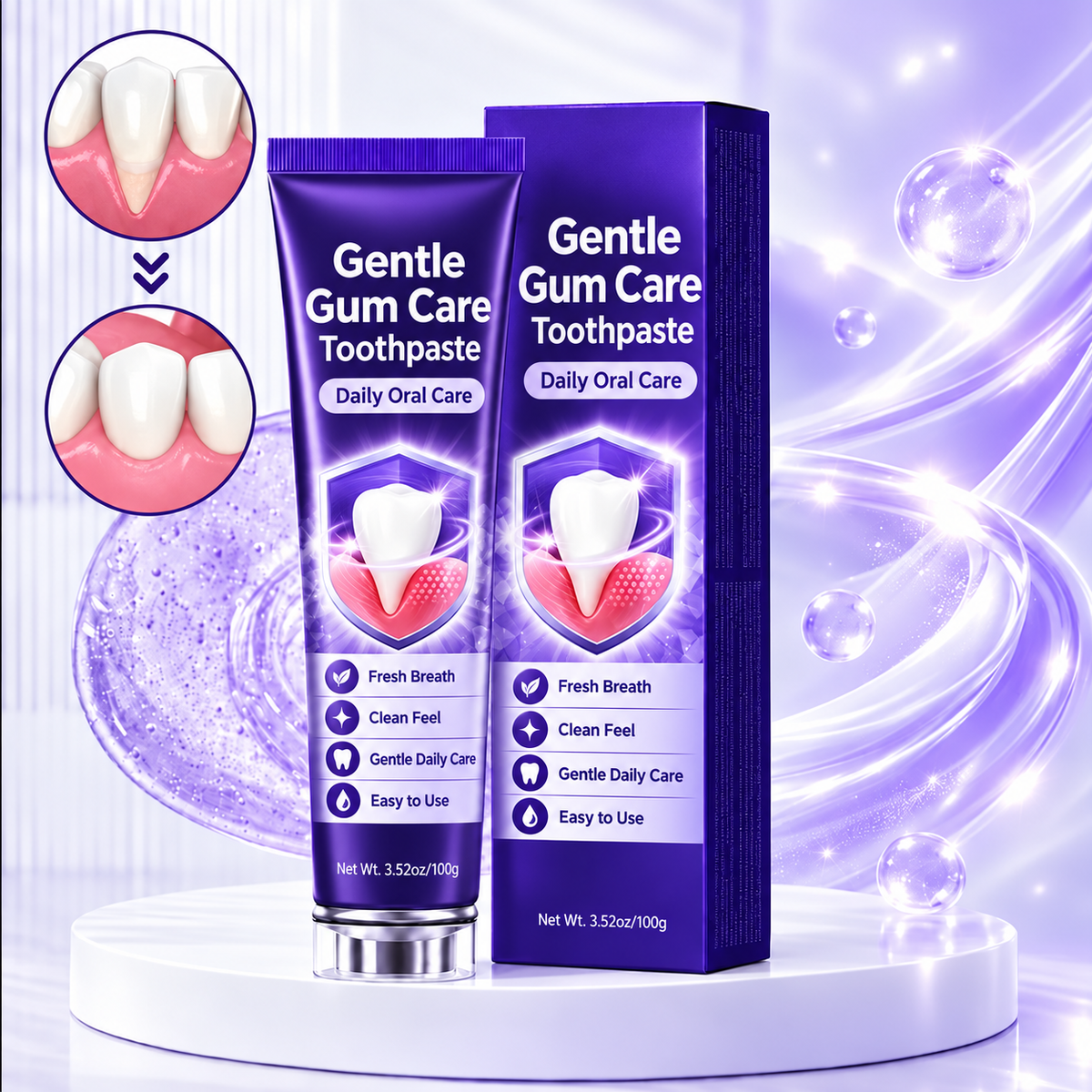 Double the whitening effect Toothpaste for Advanced Gum & Periodontal Repair