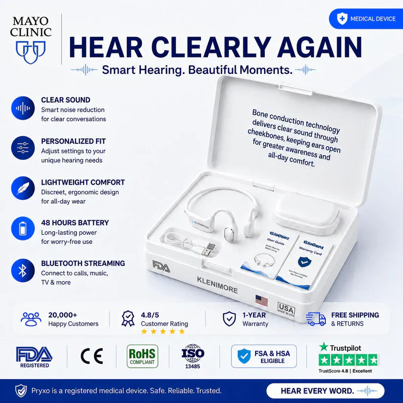 💥50% OFF🔥Bone Conduction Smart Hearing Aid Bluetooth Earphones