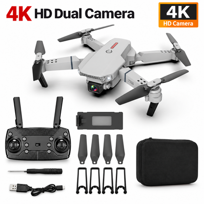 SkyView™ Foldable Dual-Camera Drone with Screen Remote