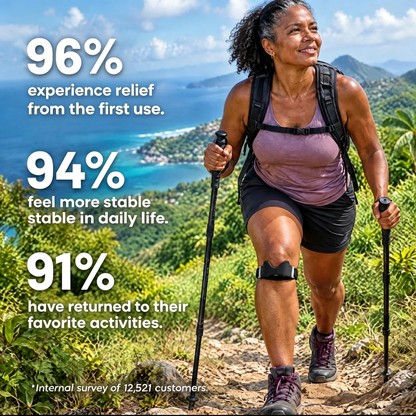 🚨 KNEE PAIN HOLDING YOU BACK FROM THE ACTIVITIES YOU LOVE? 😩🦵 ✨ Targeted Patellar Support in a Slim, Comfortable Design — MOVE WITH MORE CONFIDENCE!