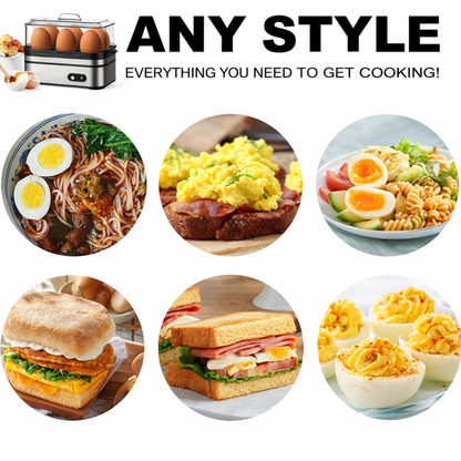 🎉2026 HOT SALE 50% OFF🎉Multifunctional Egg Steamer with Clear Lid