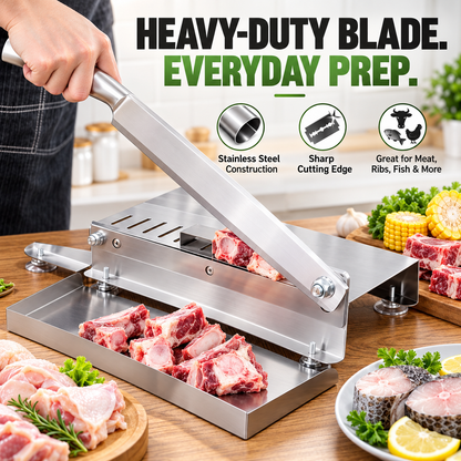 🥩 Stainless Steel Meat & Bone Cutter – More Leverage, Easier Prep