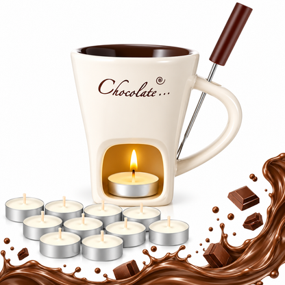 🔥Last Day 50% OFF 🎅🍫 Santa’s Sweet Melt™ 150ml Christmas Chocolate Fondue Mug