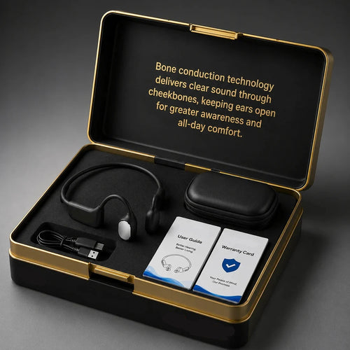 Bone Conduction Smart Hearing Aid Bluetooth Earphones