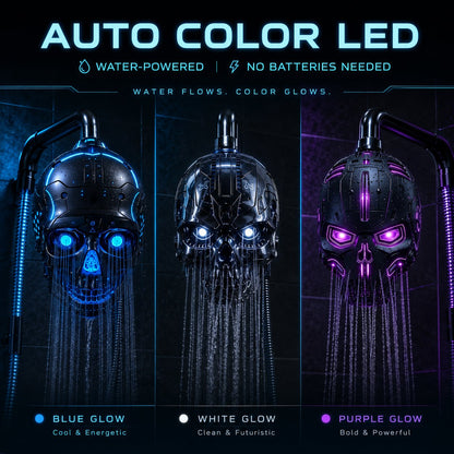 😩 BORING SHOWER? YOUR BATHROOM DESERVES MORE! 🚿👾 ⚡ Add CYBERPUNK STYLE, COLOR-CHANGING LED LIGHTS & A BOLD SKULL DESIGN TO EVERY SHOWER! 🔥💀
