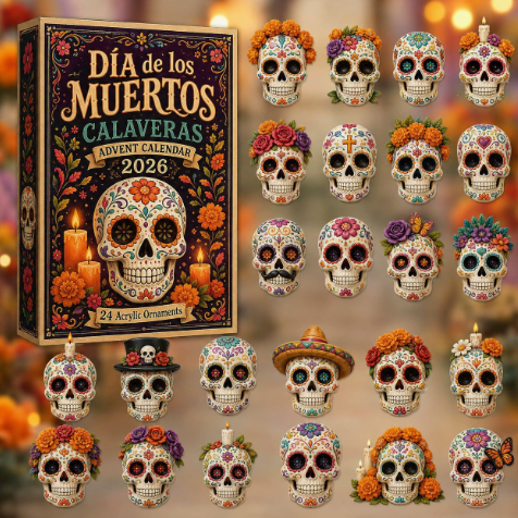 🖤 ✨ 24 DAYS. 24 UNIQUE MINIATURES. 🎁 Discover a New Day of the Dead Surprise Every Day!