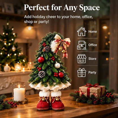 🎄 Boring Christmas Decor? Make It Fun with This Cute Elf Leg Christmas Tree! 🎅✨