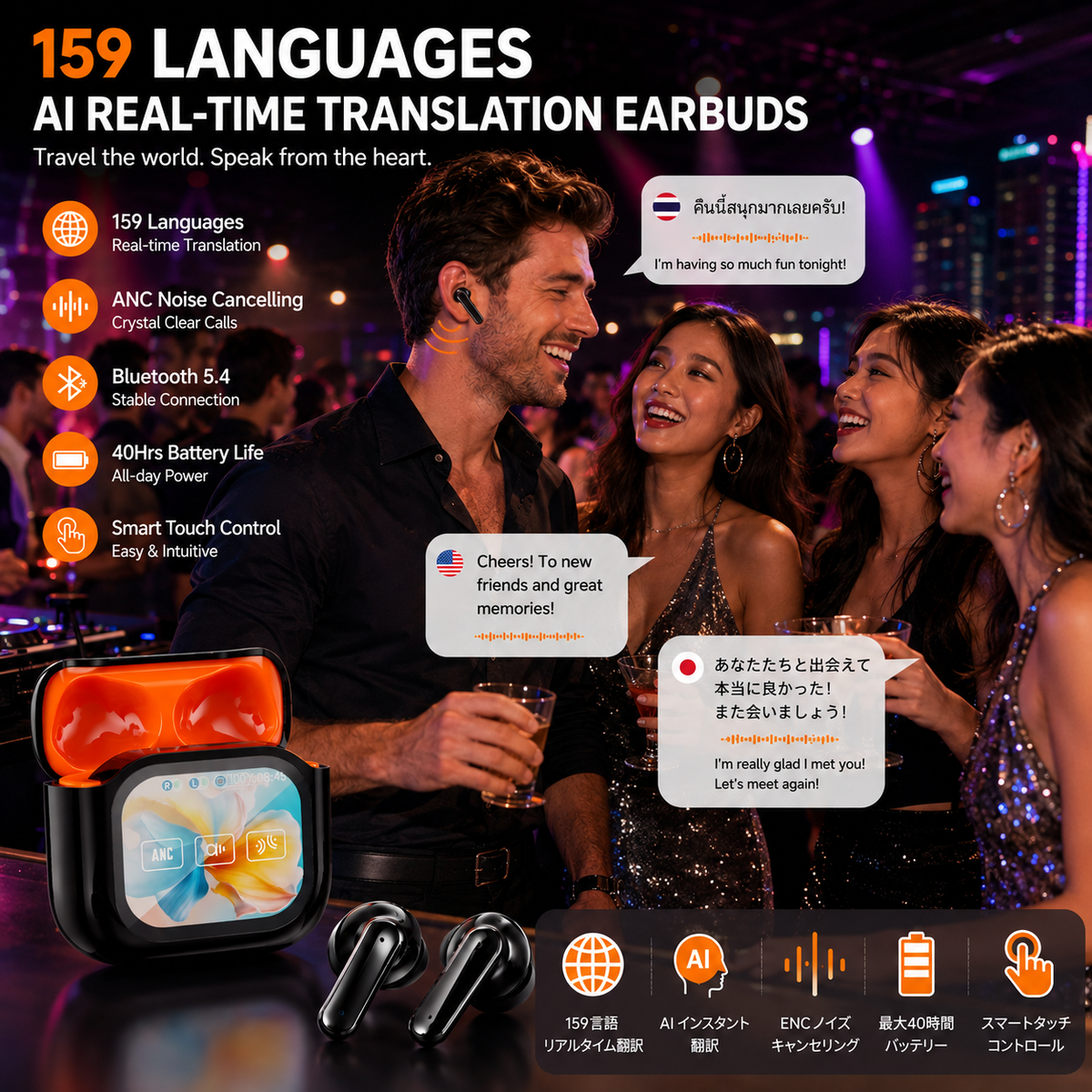 2026 Latest Translation Headset: AI + Translation + Meeting Minutes