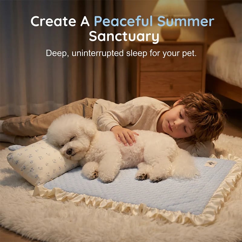 🥳SUMMER HOT SALE💞80K+ SOLD😍!Pet Cooling Mat with Pillow