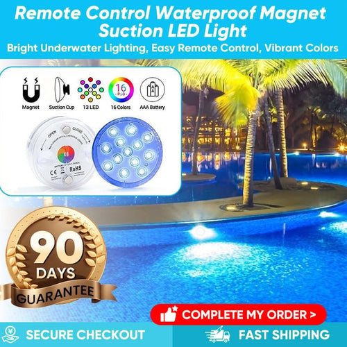 🔥60% OFF🔥🔦Remote Control Waterproof Magnet Suction LED Pool Lights