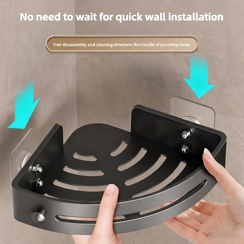 ⏳ HOT SALE🔥No-Drill Triangle Shower Caddy
