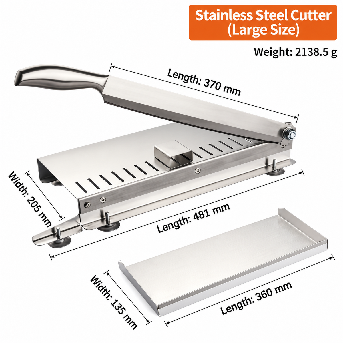 🥩 Stainless Steel Meat & Bone Cutter – More Leverage, Easier Prep