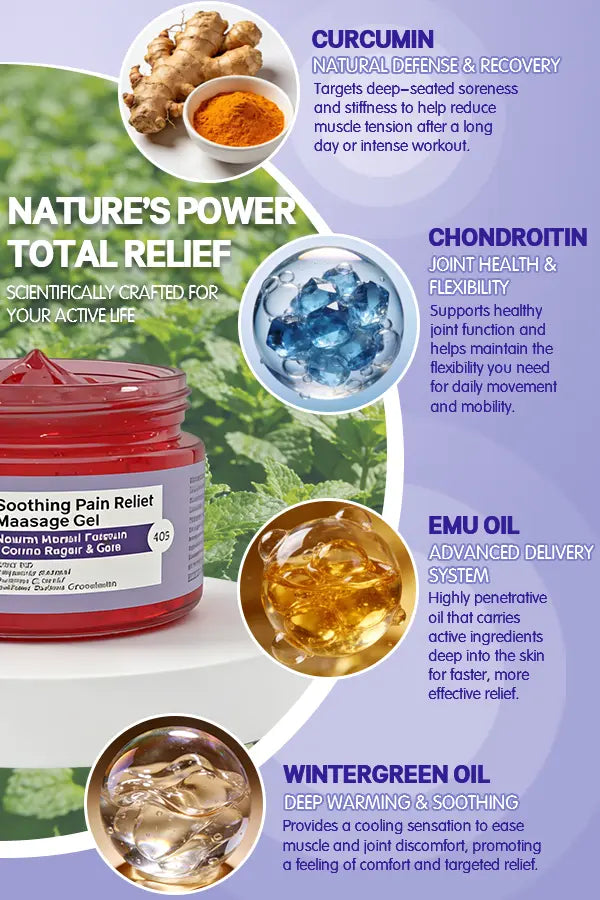 🔥（114g）Joint Care Pain Relief Gel | Suitable for back, neck, feet, and more | Moisturizing, hydrating, and restorative properties⚡