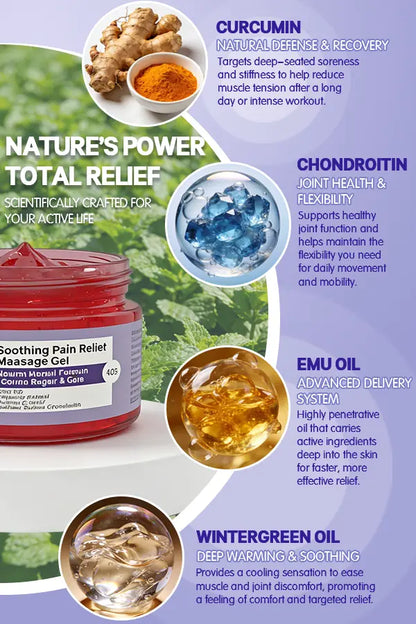 🔥（114g）Joint Care Pain Relief Gel | Suitable for back, neck, feet, and more | Moisturizing, hydrating, and restorative properties⚡