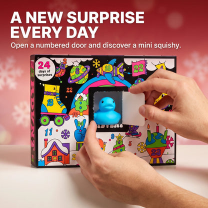 😩 NOTHING FUN TO LOOK FORWARD TO THIS CHRISTMAS? 🎄 🎁 24 DAYS. 24 SQUISHY SURPRISES. Make Every Morning Feel Like Christmas! ✨