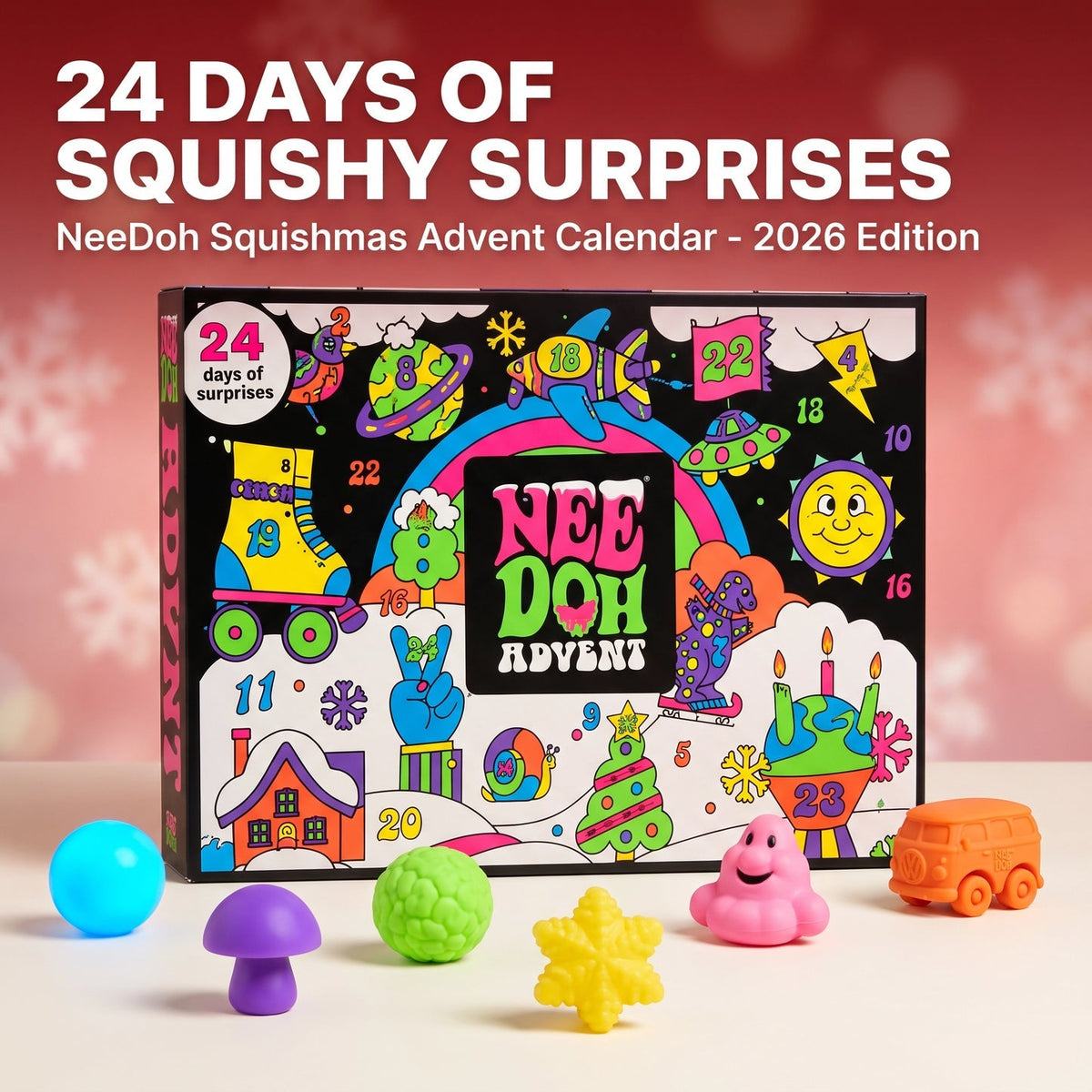 😩 NOTHING FUN TO LOOK FORWARD TO THIS CHRISTMAS? 🎄 🎁 24 DAYS. 24 SQUISHY SURPRISES. Make Every Morning Feel Like Christmas! ✨