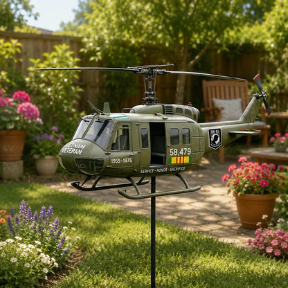 🏆ONLY 100PCS: 60% OFF 🎖️-Vietnam Veteran UH-1 Helicopter Wind Spinner