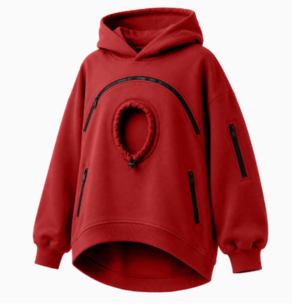 🐾 Cozy Pet Carrier Hoodie – Soft Fleece Cuddle Pouch Sweatshirt for Cats & Small Dogs