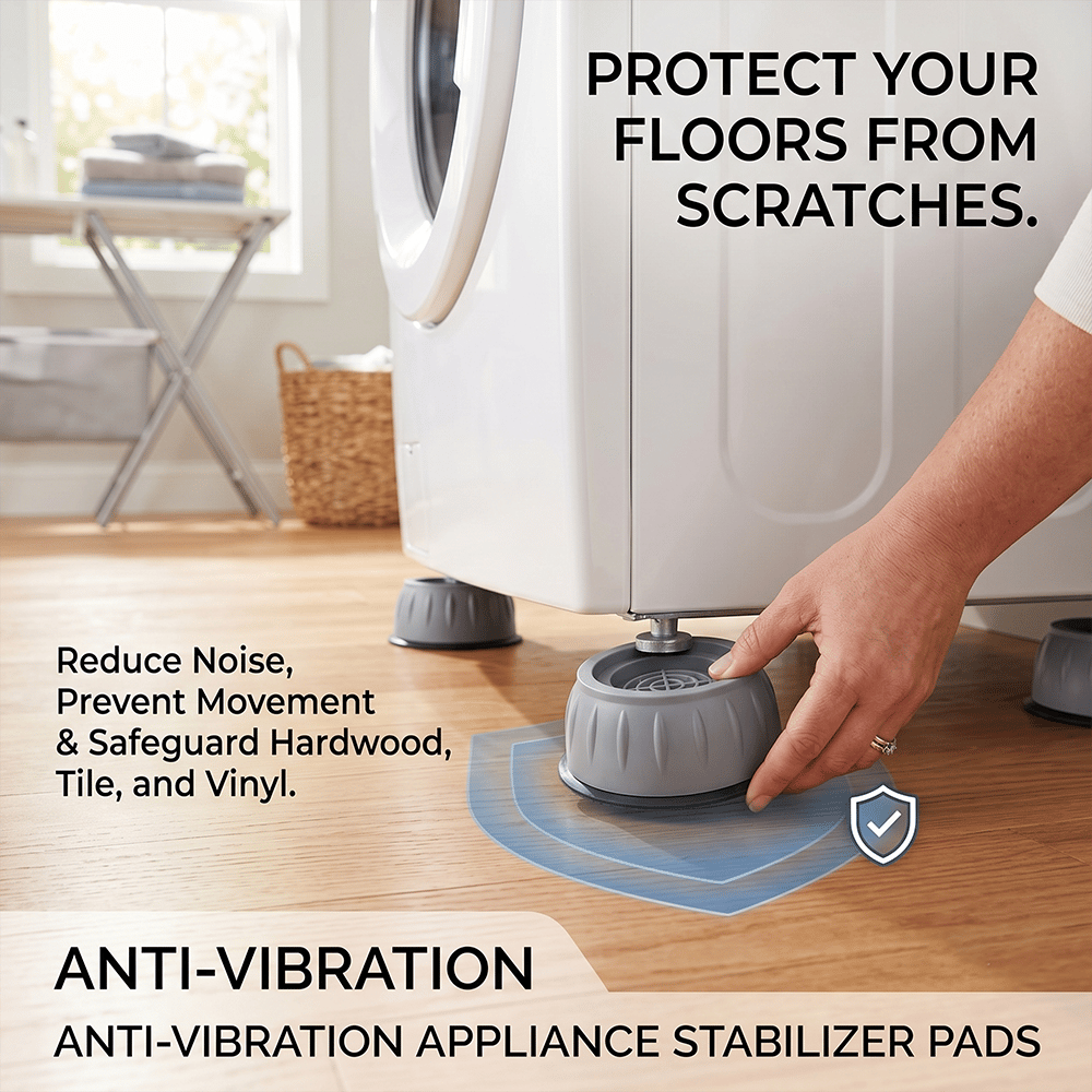🏠 💞50K+ SOLD!Anti-Vibration Washing Machine Stabilizer Pads (4-Pack)