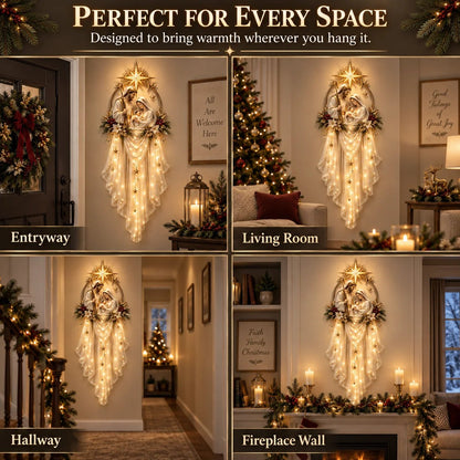 ✨35% OFF Today | Holy Family Star Veil™ – Meaningful Christmas Wall Decor