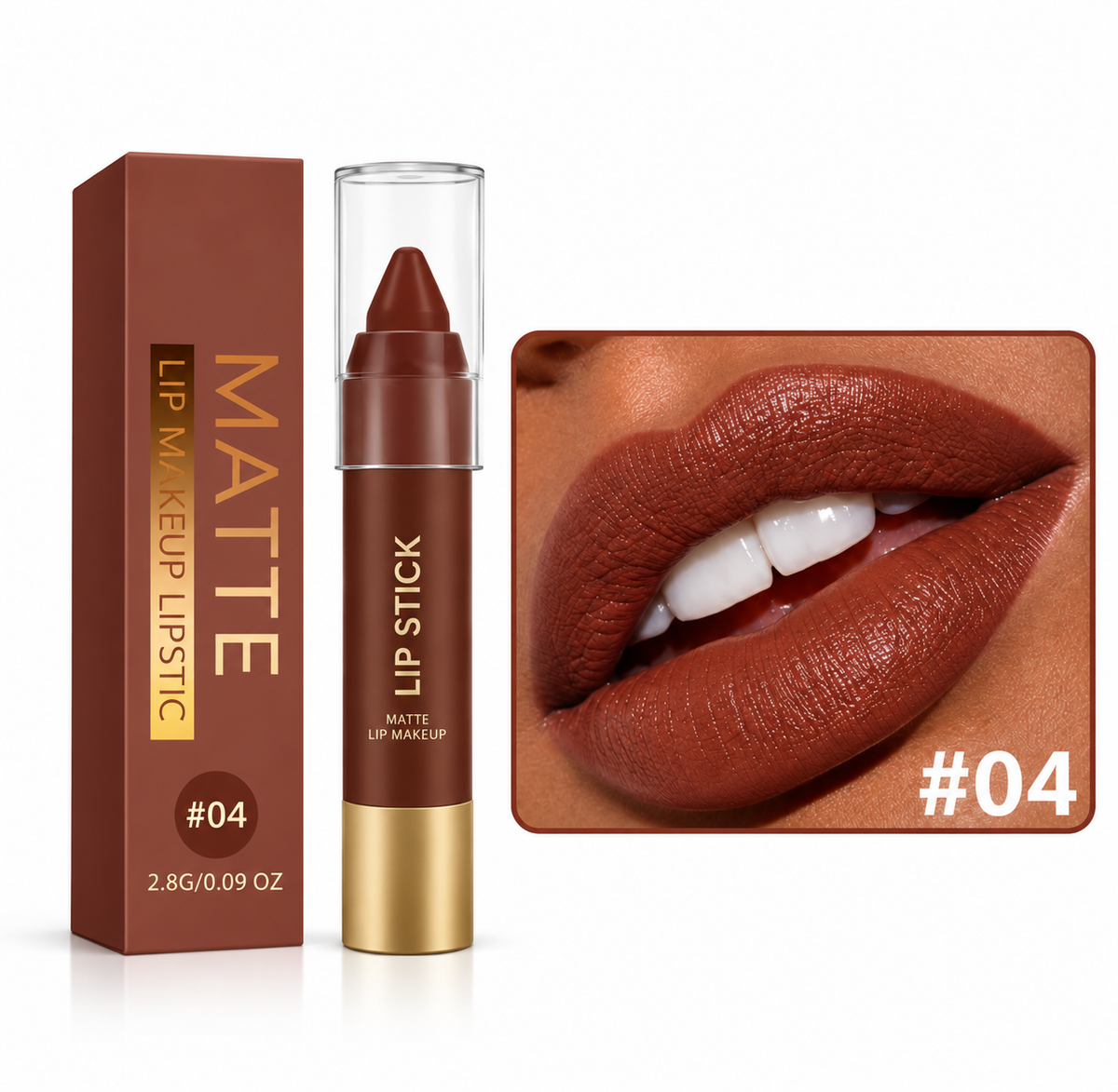 💄 2026 Hottest Lipstick Set – 6PCS Long-Lasting Matte Lipsticks in Stunning Brown Shades ✨