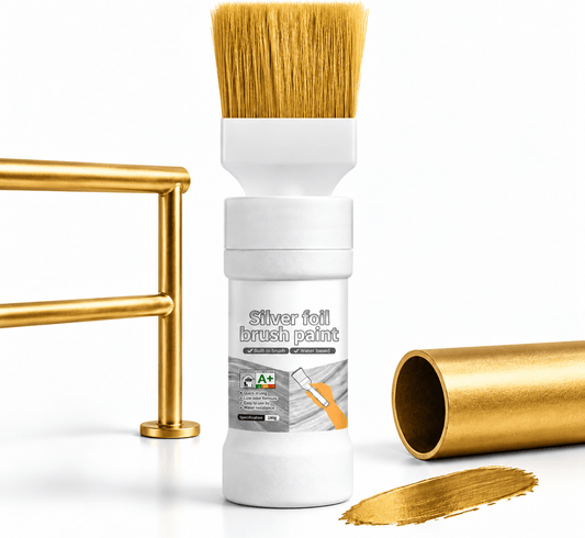 ✨New Arrival✨🖌️🏠Water-Based Metallic Silver Paint with Built-in Brush💥👍