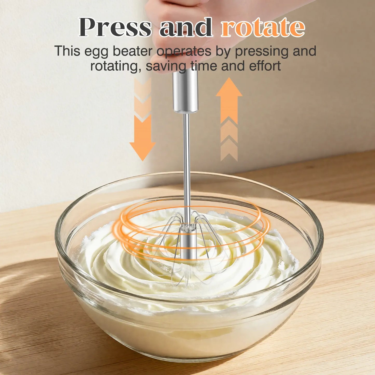 🍳LAST DAY SALE: 【BUY 1 FREE 1】!!🎁✨Automatic Eggbeater Easy Whisk