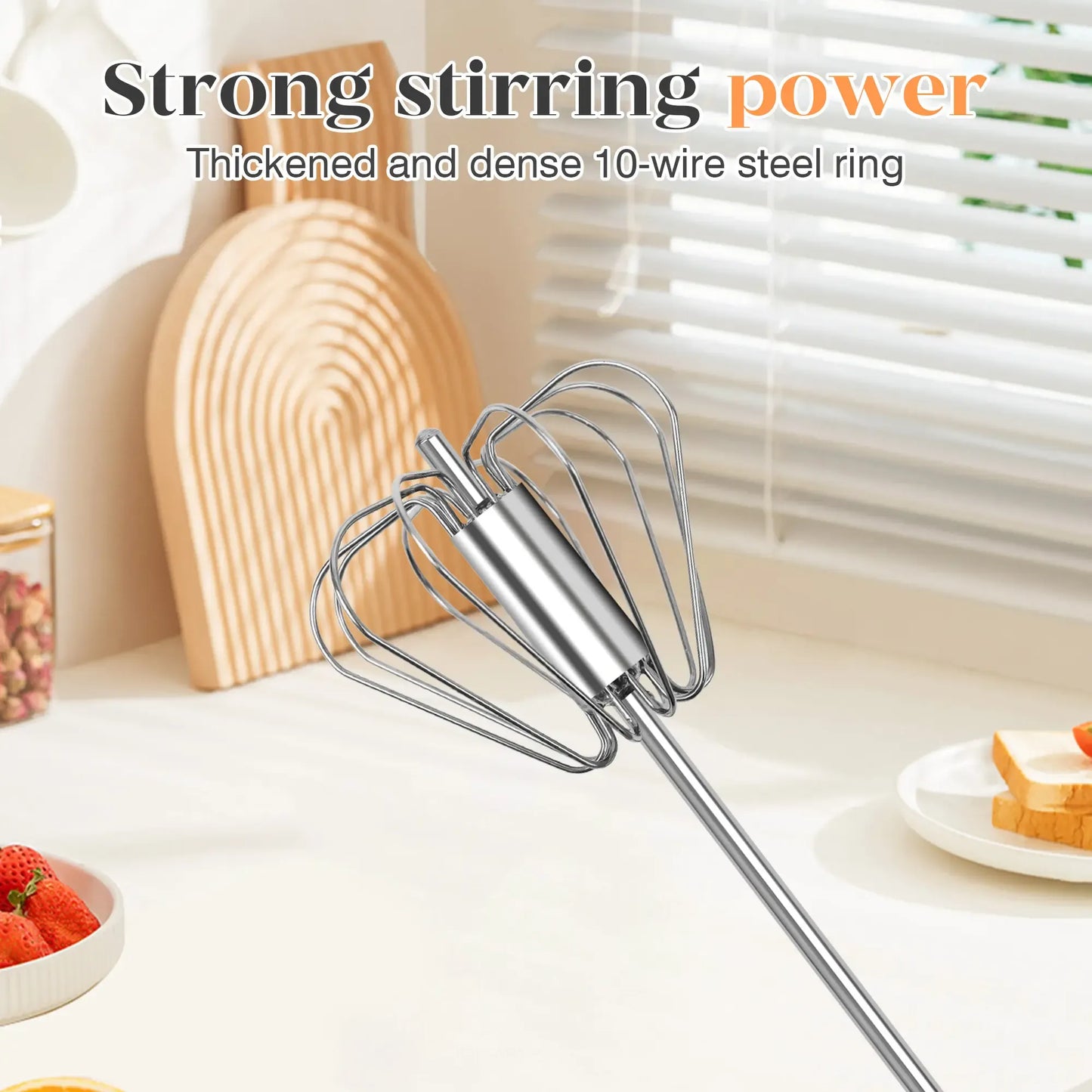 🍳LAST DAY SALE: 【BUY 1 FREE 1】!!🎁✨Automatic Eggbeater Easy Whisk
