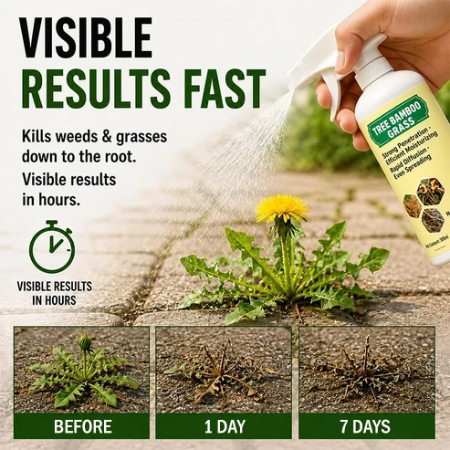 🌿🚨 WEEDS EVERYWHERE? STOP PULLING THEM BY HAND! 😩 🔥 A FAST-ACTING NATURAL SPRAY FOR A CLEANER, WEED-FREE-LOOKING YARD! ✨