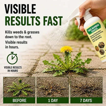 🌿🚨 WEEDS EVERYWHERE? STOP PULLING THEM BY HAND! 😩 🔥 A FAST-ACTING NATURAL SPRAY FOR A CLEANER, WEED-FREE-LOOKING YARD! ✨