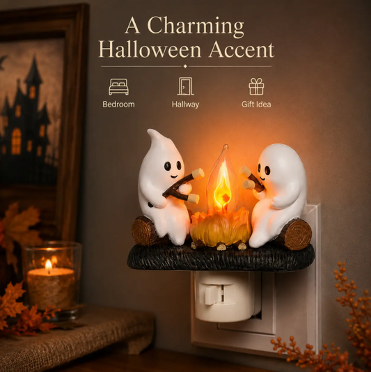 ✨ Instant Halloween Magic: Just Plug, Switch, and Enjoy the Warm Glow!  👻