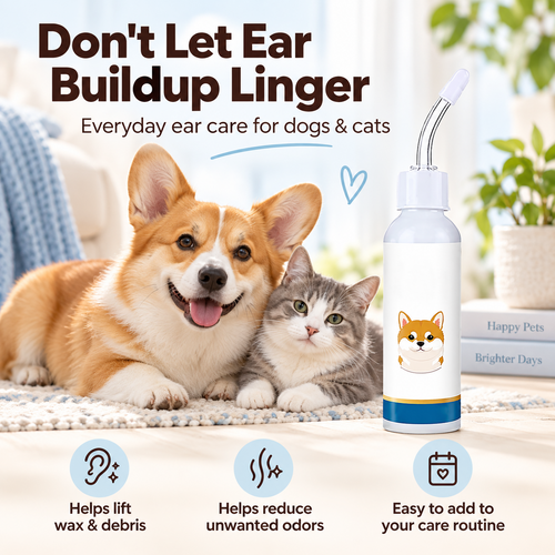 🐶🐱 Tired of Your Pet Scratching & Shaking Their Head? 👂 Soothe Itchy Ears & Keep Them Clean!