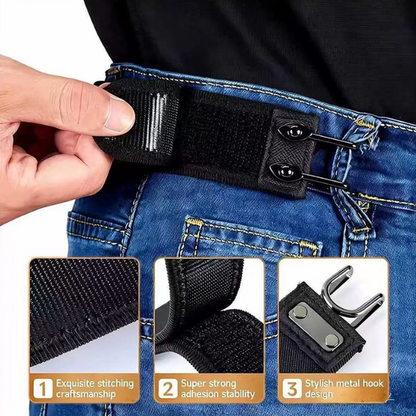 😩 TIRED OF TIGHT BELTS THAT DIG INTO YOUR WAIST? 🔥 Meet the Flexible Metal Hook Belt—COMFORTABLE, PRACTICAL & BUILT FOR MULTIPLE USES! 💪