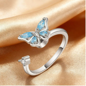 🦋😩 NERVOUS? RESTLESS? ALWAYS FIDGETING? ✨ KEEP YOUR HANDS BUSY WITH A DISCREET, BEAUTIFUL BUTTERFLY FIDGET RING.