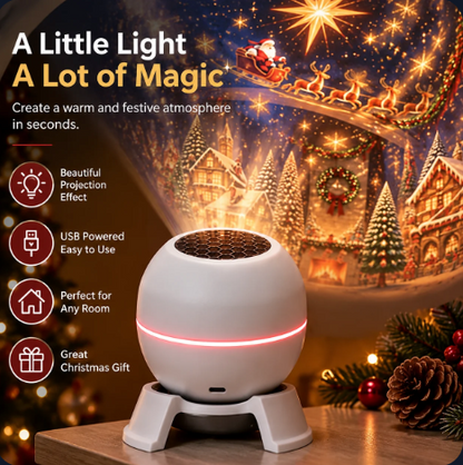 😩 TOO MUCH WORK TO DECORATE FOR CHRISTMAS? 🎄 ✨ NO HANGING. NO MESS. JUST TURN IT ON & TRANSFORM YOUR ROOM INTO A COZY HOLIDAY WONDERLAND! 🎅