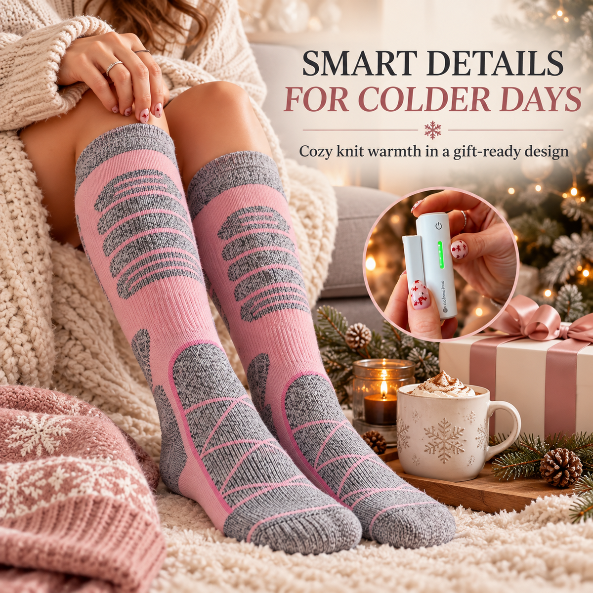 🥶 Tired of Freezing Feet in Winter? 🔥 Save 50% on Rechargeable Heated Knee-High Socks for Lasting Cozy Warmth!