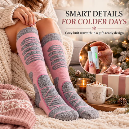 🥶 Tired of Freezing Feet in Winter? 🔥 Save 50% on Rechargeable Heated Knee-High Socks for Lasting Cozy Warmth!
