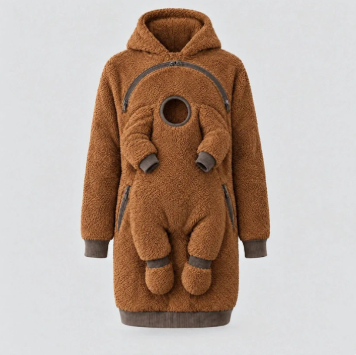 🥶 Cold Days, No Cozy Comfort? 🧸 Snuggle Up in This Ultra-Cozy Parent & Baby Fleece Hoodie for Warmth, Comfort & Adorable Style! ❤️✨
