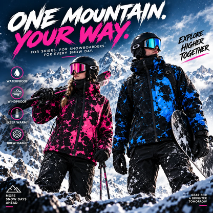 ❄ A jacket that changes color in the snow (windproof, waterproof, breathable, and packable—a winter essential) 🔥
