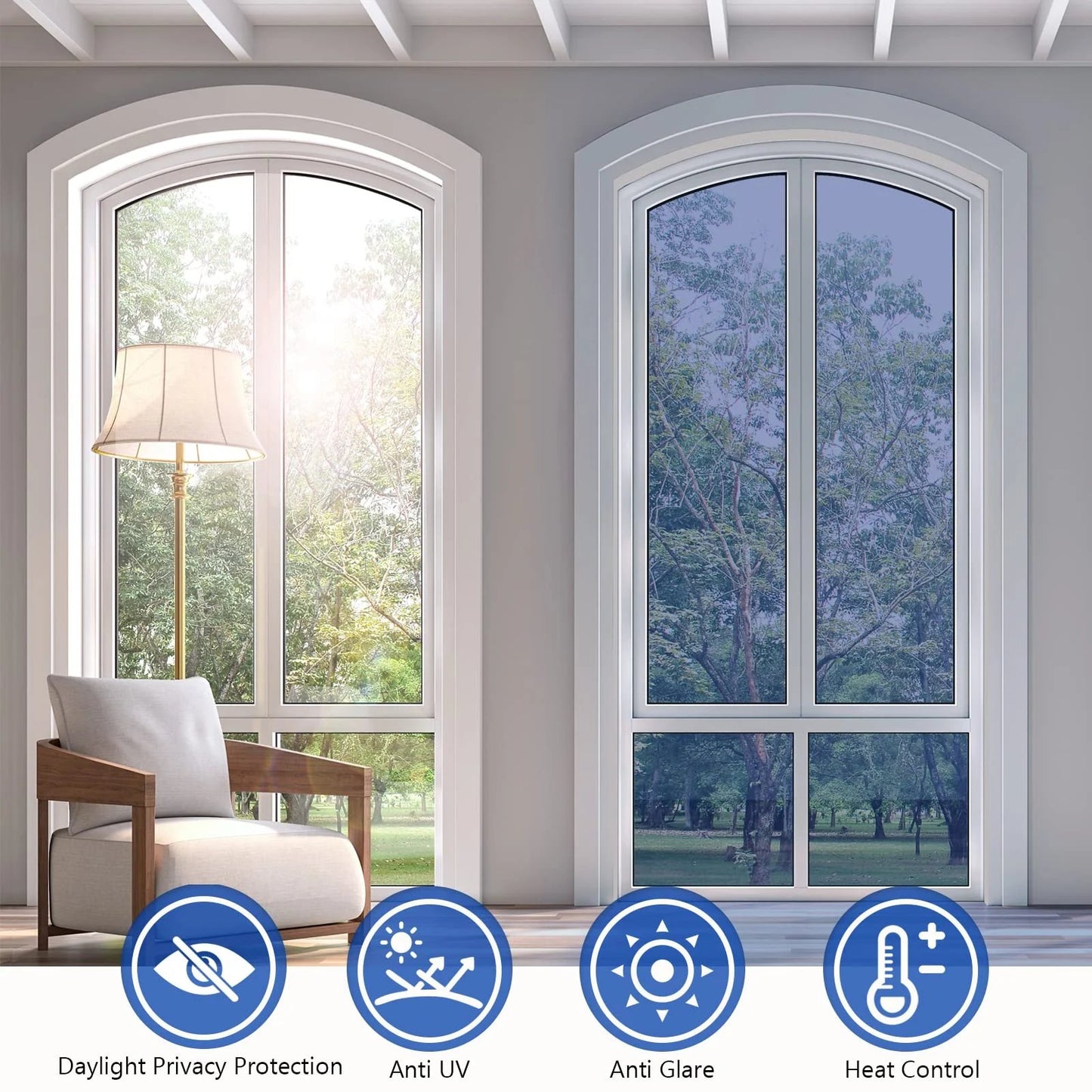 50%OFF🔥☀Privacy Sun Blocking Anti UV Reflective Window Film
