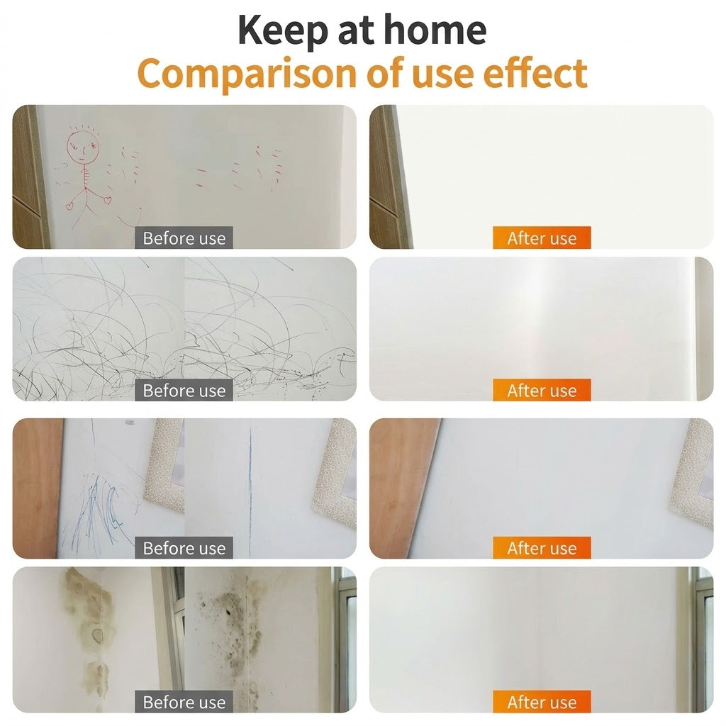 🎨 Tired of Stained, Damaged Walls? Refresh Them with Odorless, Water-Based Repair Paint! ✨