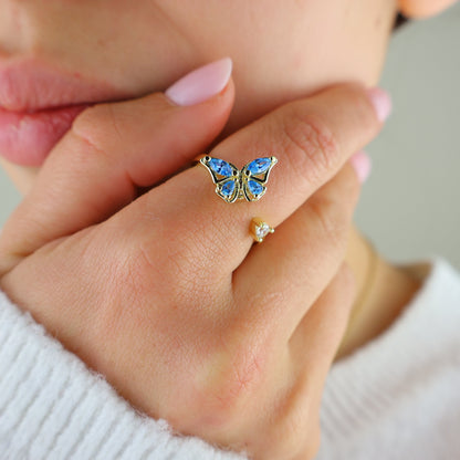 🦋😩 NERVOUS? RESTLESS? ALWAYS FIDGETING? ✨ KEEP YOUR HANDS BUSY WITH A DISCREET, BEAUTIFUL BUTTERFLY FIDGET RING.